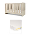 Mamas & Papas Cotbed Bundles Litton Cotbed with Signature Airflow Pocket Spring Cotbed Mattress - Washed Oak