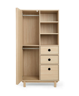 Mamas & Papas Cotbed Bundles Oska Nursery Bundle With Wide Dresser Changer & Lua Bedside Crib (6 Pieces) - Natural Oak