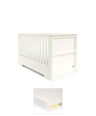 Mamas & Papas Cotbed Bundles Oxford Cotbed & Essential Airflow Pocket Spring Mattress Bunlde - White