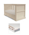 Mamas & Papas Cotbed Bundles Oxford Cotbed & Luxury Hybrid Twin Cotbed Mattress - Cashmere