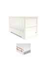 Mamas & Papas Cotbed Bundles Oxford Cotbed & Luxury Hybrid Twin Mattress Bundle - White