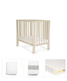 Mamas & Papas Cotbed Bundles Petite Cot Bundle with Essential Pocket Spring Mattress (4 Pieces) - Cashmere