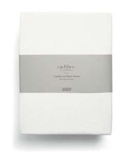 Mamas & Papas Cotbed Bundles Petite Cot Bundle with Essential Pocket Spring Mattress (4 Pieces) - Pure White