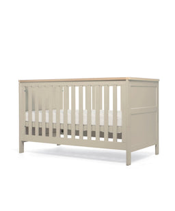 Mamas & Papas Cotbed Bundles Wedmore 3 Piece Cotbed Range With Premium Dual Core Mattress  - Cashmere/Oak