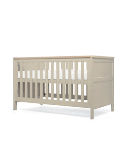 Mamas & Papas Cotbed Bundles Wedmore 3 Piece Cotbed Range With Premium Dual Core Mattress  - Cashmere/Oak