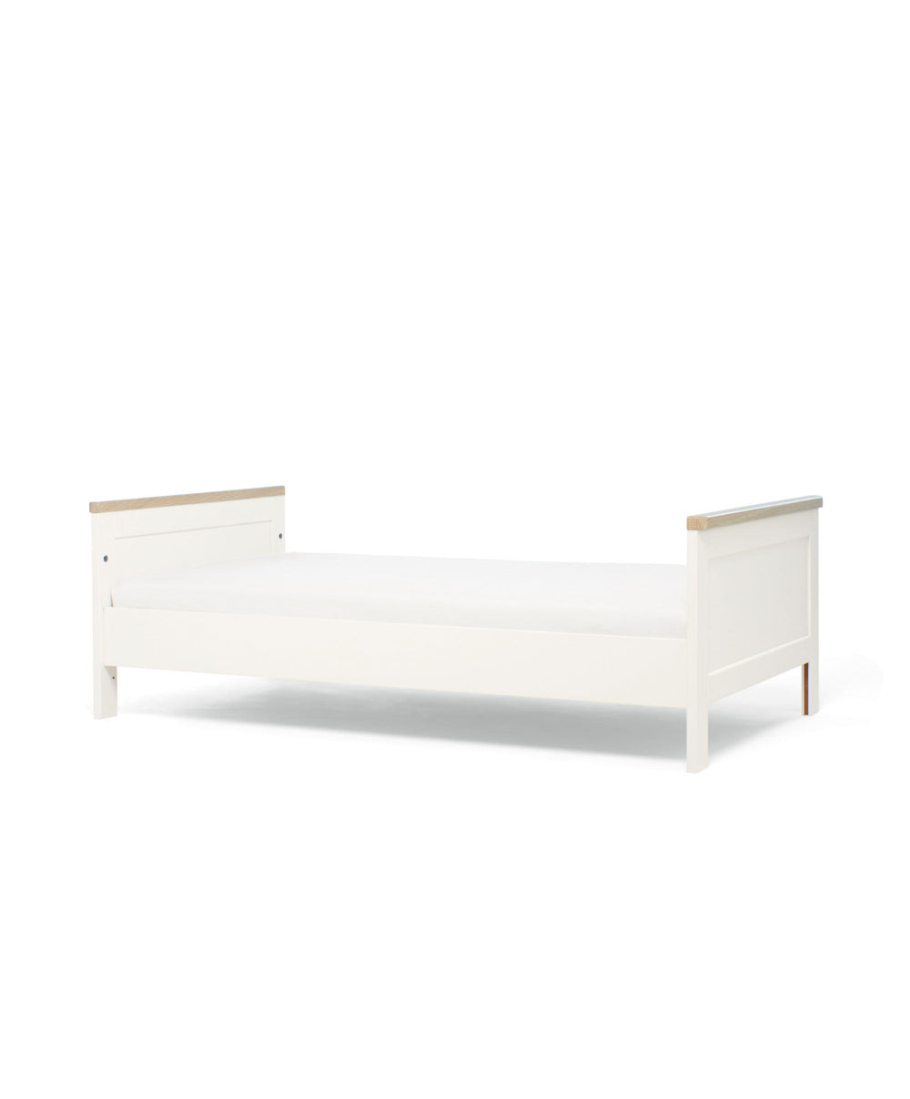 Mamas &amp; Papas Cotbed Bundles Wedmore 3 Piece Cotbed Range with Premium Dual Core Mattress - White/Oak