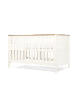 Mamas & Papas Cotbed Bundles Wedmore 3 Piece Cotbed Range with Premium Dual Core Mattress - White/Oak