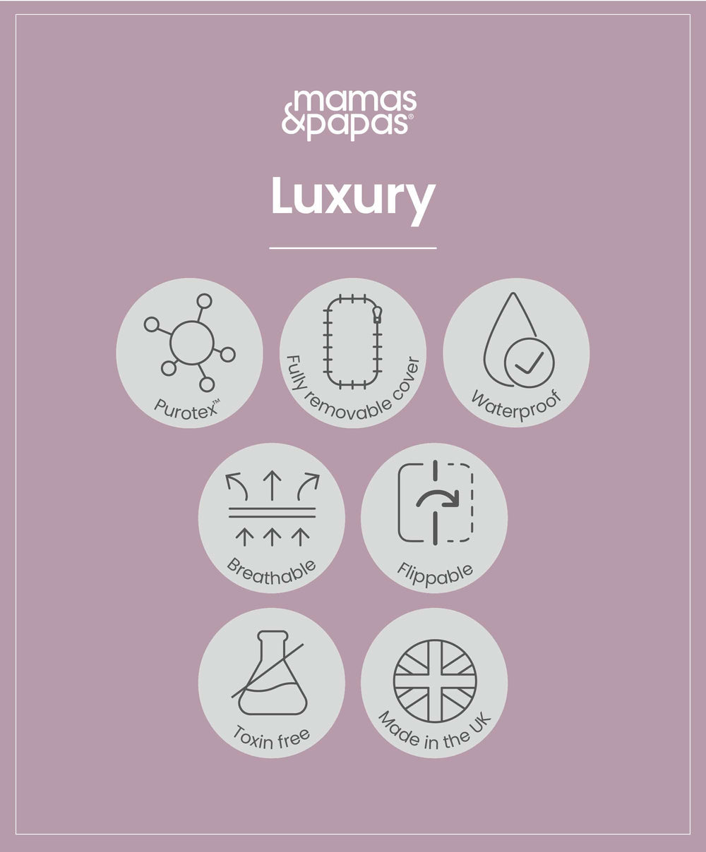 Mamas &amp; Papas Cotbed Mattresses Luxury Hybrid Twin Cotbed Mattress