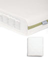 Mamas & Papas Cotbed Mattresses Premium Micro Motion Cotbed Mattress & Anti-Allergy Quilted Mattress Protector Bundle