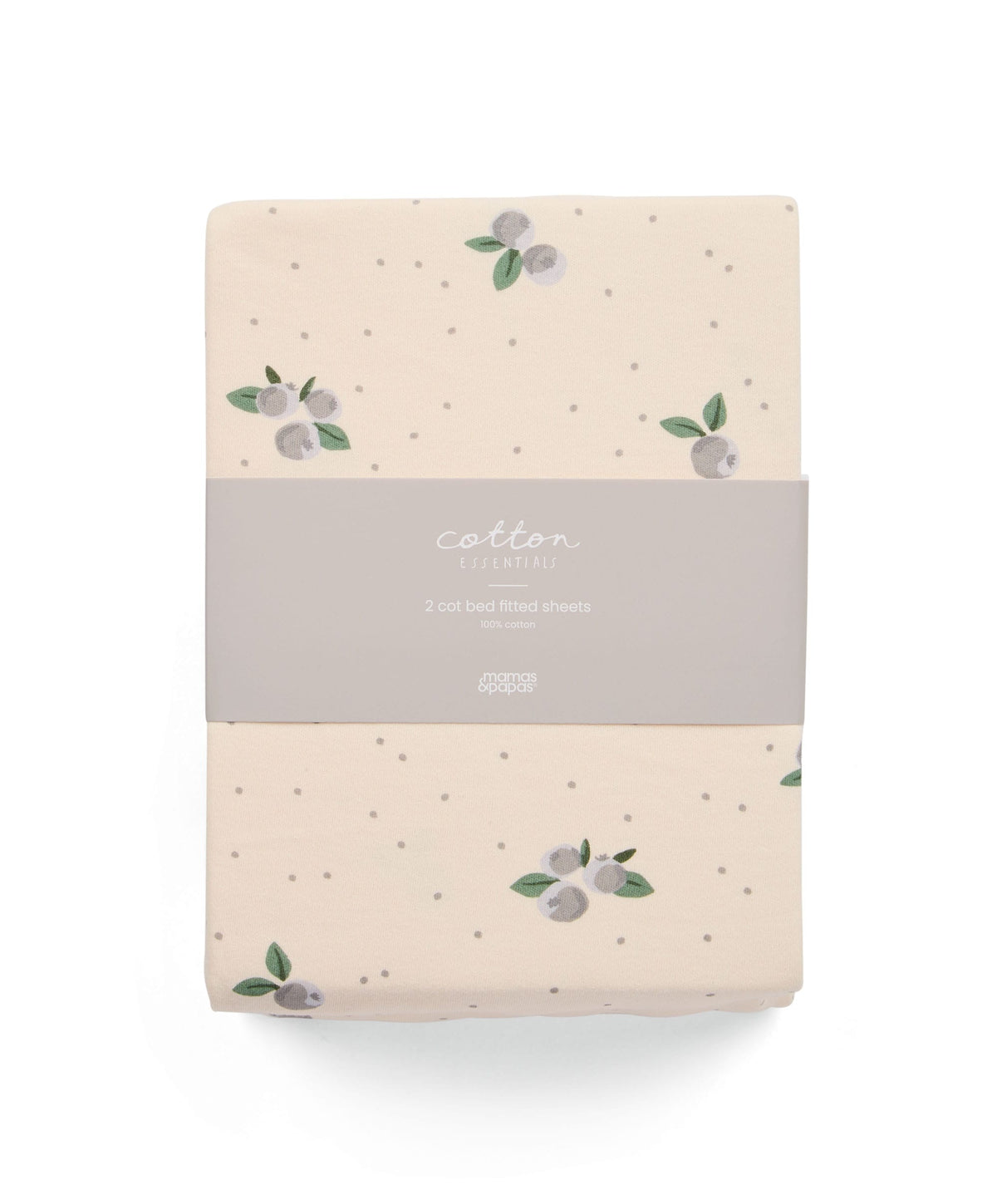Mamas & Papas Cotbed Sheets 2 Cot/Bed Fitted Sheets - Blueberry