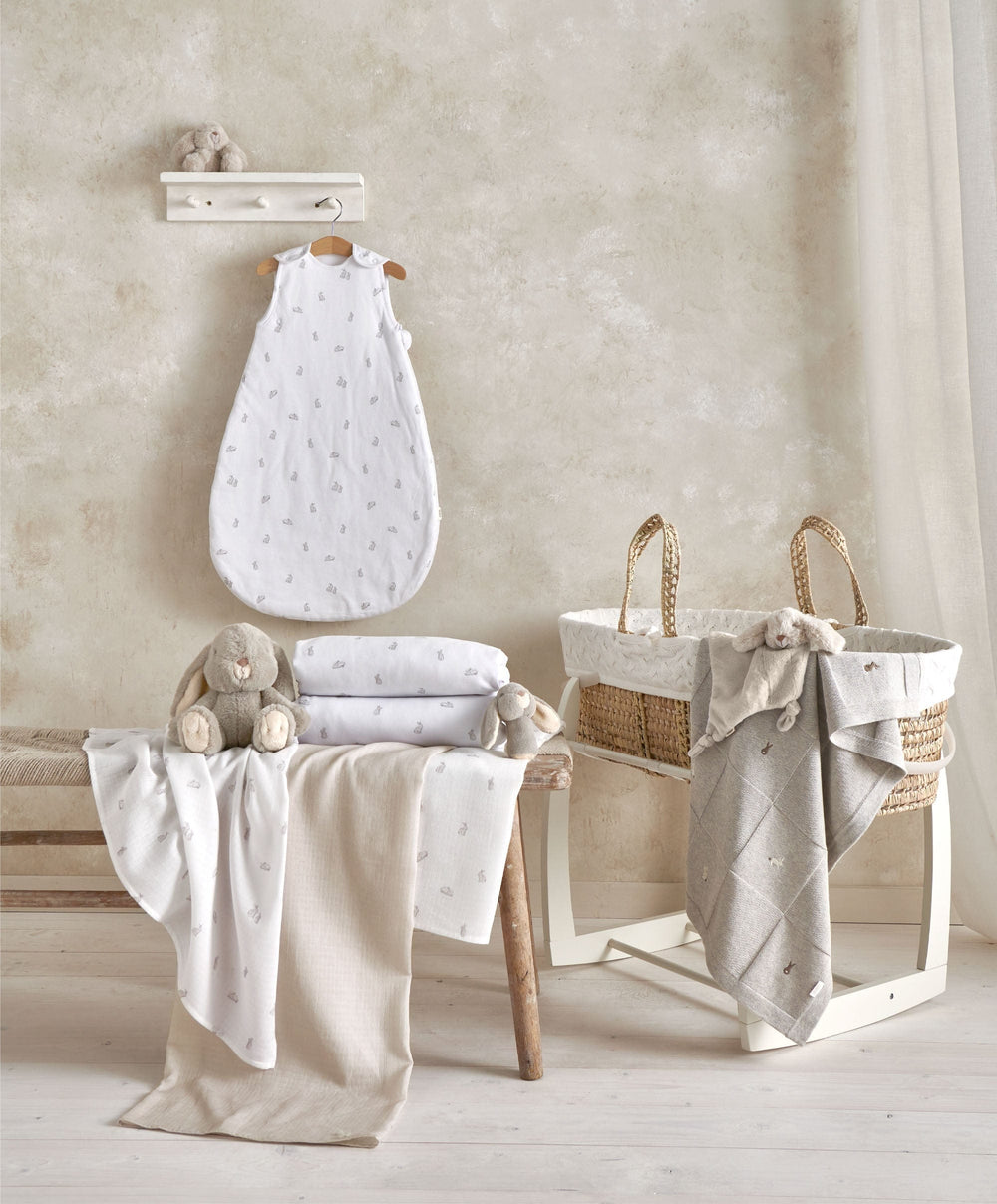 Mamas &amp; Papas Cotbed Sheets Cotbed Fitted Sheets (2 Pack) - Bunny