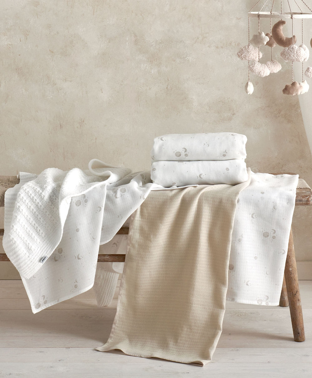 Mamas &amp; Papas Cotbed Sheets Cotbed Fitted Sheets (2 pack) - Cosmic Sky