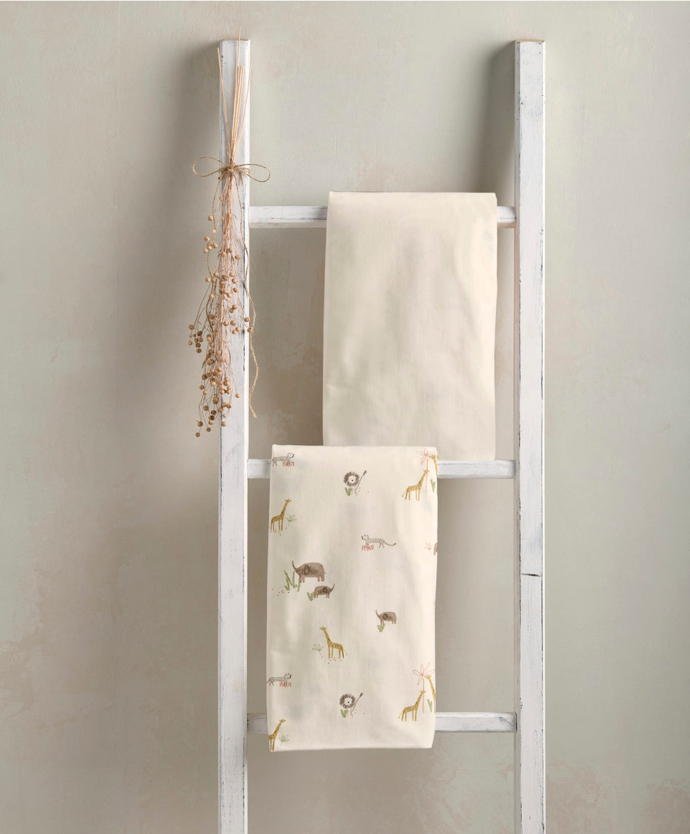 Mamas &amp; Papas Cotbed Sheets Cotbed Fitted Sheets (2 Pack) - Jungle