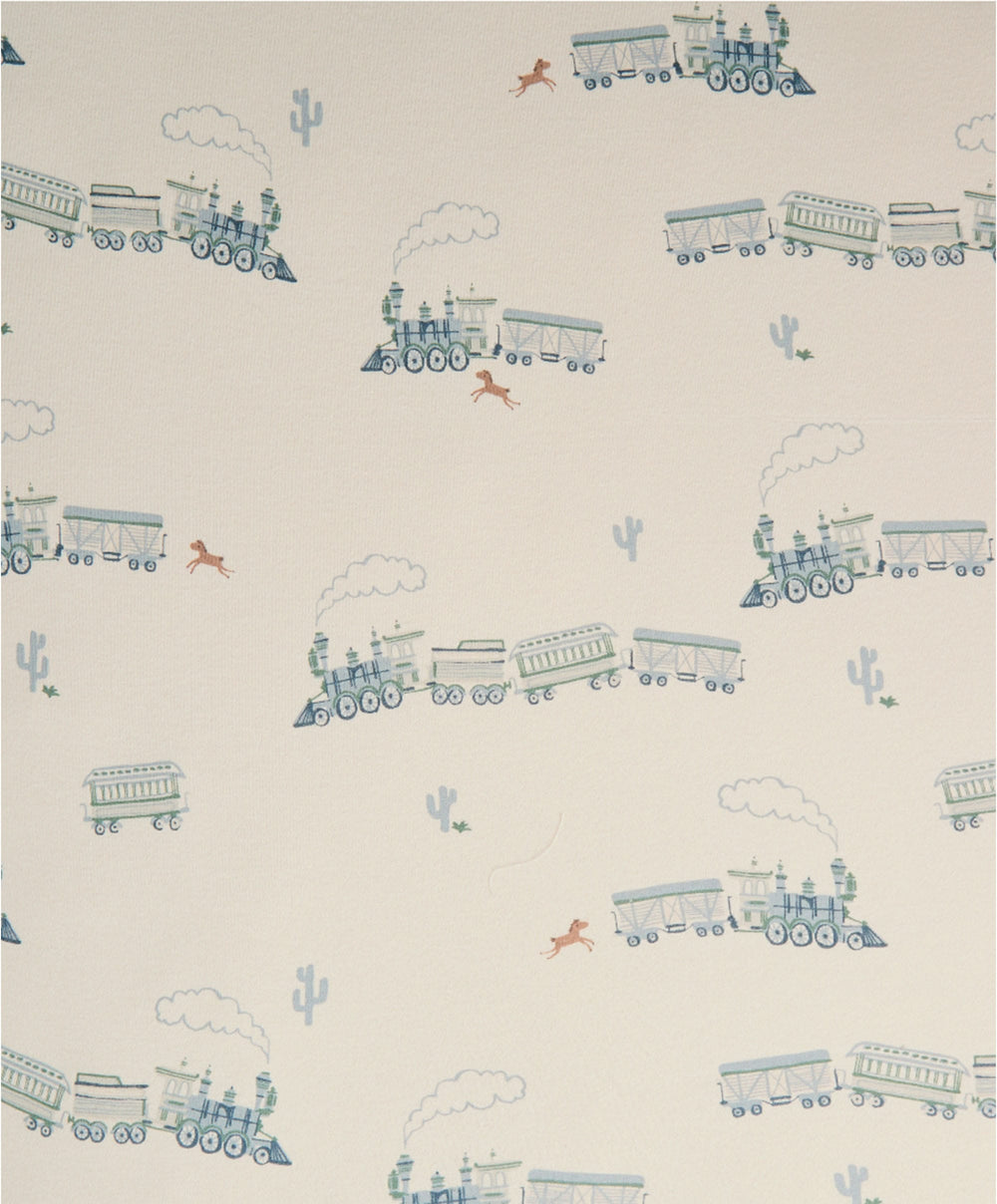 Mamas &amp; Papas Cotbed Sheets Cotbed Fitted Sheets (2 Pack) - Train