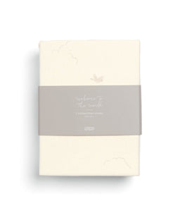 Mamas & Papas Cotbed Sheets Cotbed Fitted Sheets (2 pack) Welcome to the World Duckling - Cream