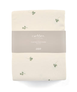 Mamas & Papas Cotbed Sheets Cotbed Fitted Sheets (Pack of 2) - Acorn/Clover