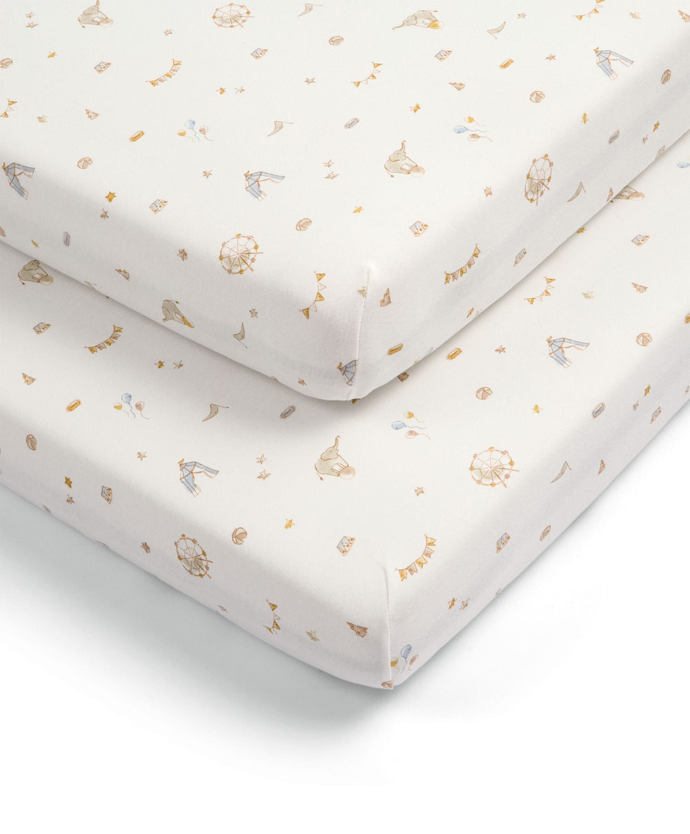 Mamas &amp; Papas Cotbed Sheets Cotbed Fitted Sheets (Pack of 2) - Magic