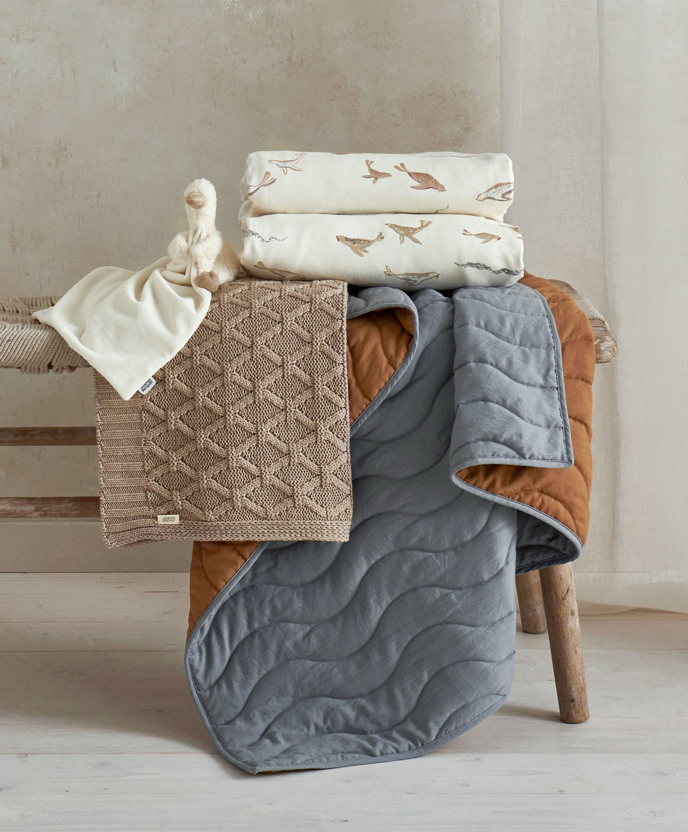 Mamas &amp; Papas Cotbed Sheets Cotbed Fitted Sheets (pack of 2) - Seals