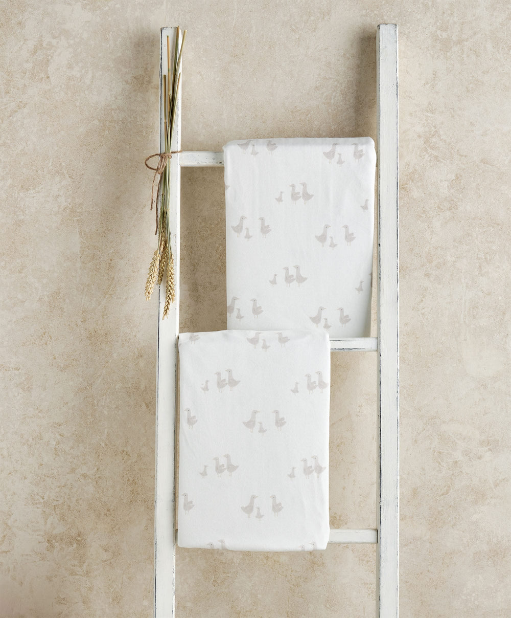 Mamas &amp; Papas Cotbed Sheets Cotbed Fitted Sheets (Pack of 2) - Waddle Duck