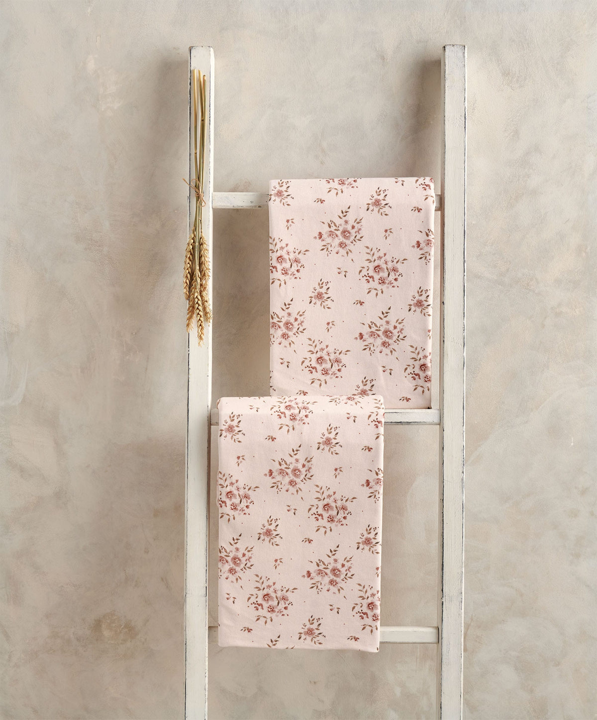 Mamas & Papas Cotbed Sheets Large Cotbed Fitted Sheets (2 Pack) - Floral Pink
