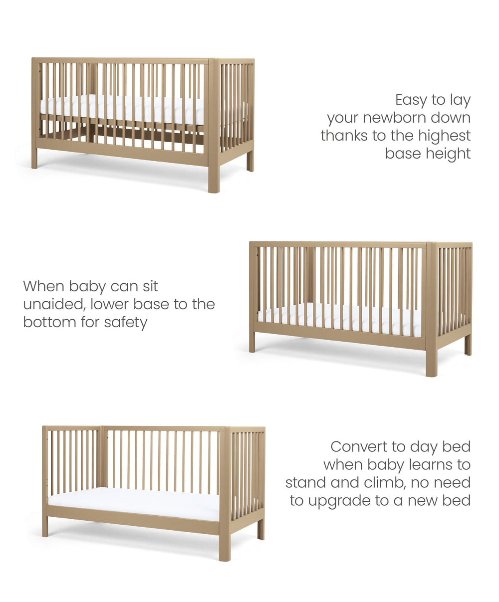 Mamas &amp; Papas Cotbeds Arbor Cotbed - Mocha