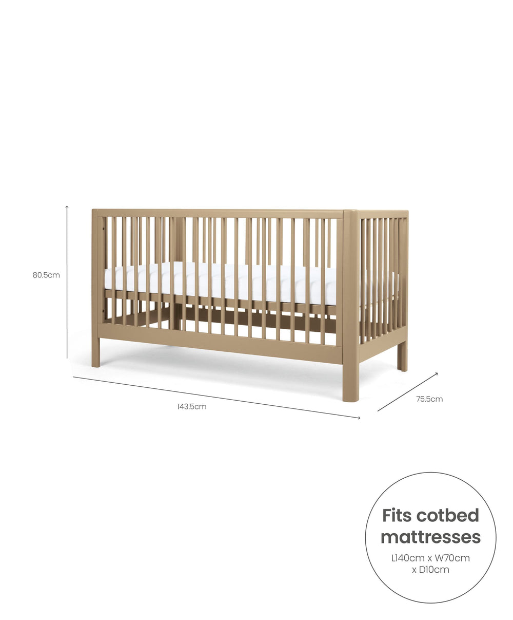 Mamas &amp; Papas Cotbeds Arbor Cotbed - Mocha