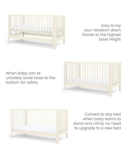 Mamas & Papas Cotbeds Arbor Cotbed - White
