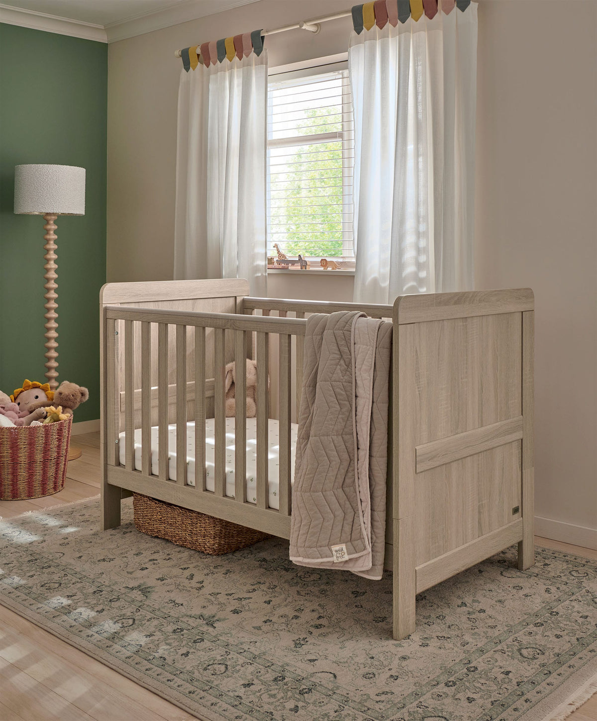 Mamas & Papas Cotbeds Atlas Cotbed - Light Oak