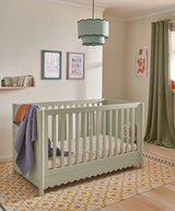 Mamas & Papas Cotbeds Eryn Cotbed - Willow Green