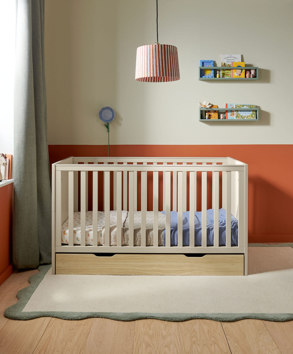 Mamas &amp; Papas Cotbeds Riga Cotbed - Cashmere