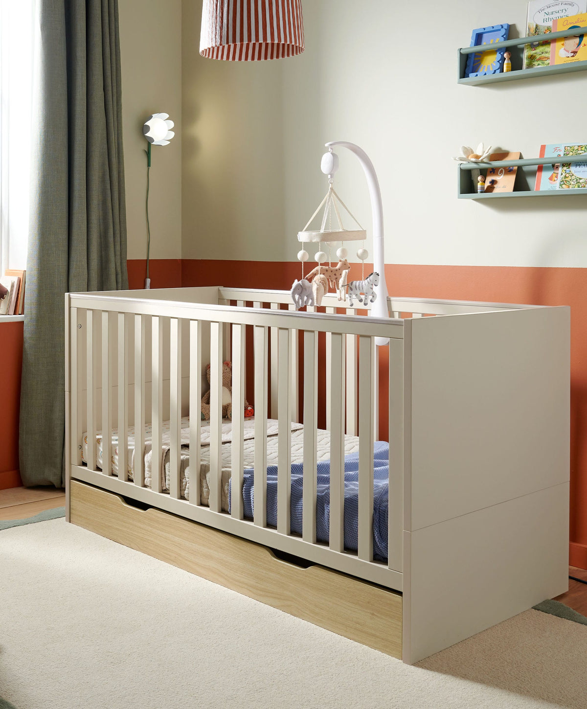 Mamas & Papas Cotbeds Riga Cotbed - Cashmere
