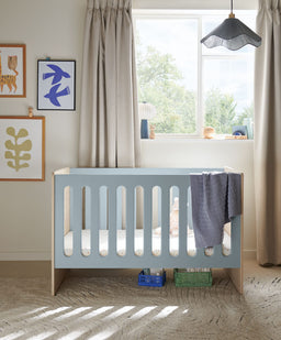 Mamas & Papas Cots Vyne Cot - Bluebell/Oak