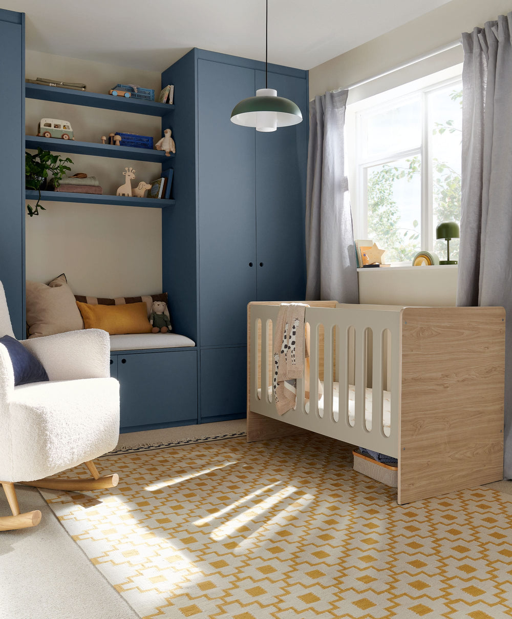 Mamas &amp; Papas Cots Vyne Cot - Cashmere/Oak