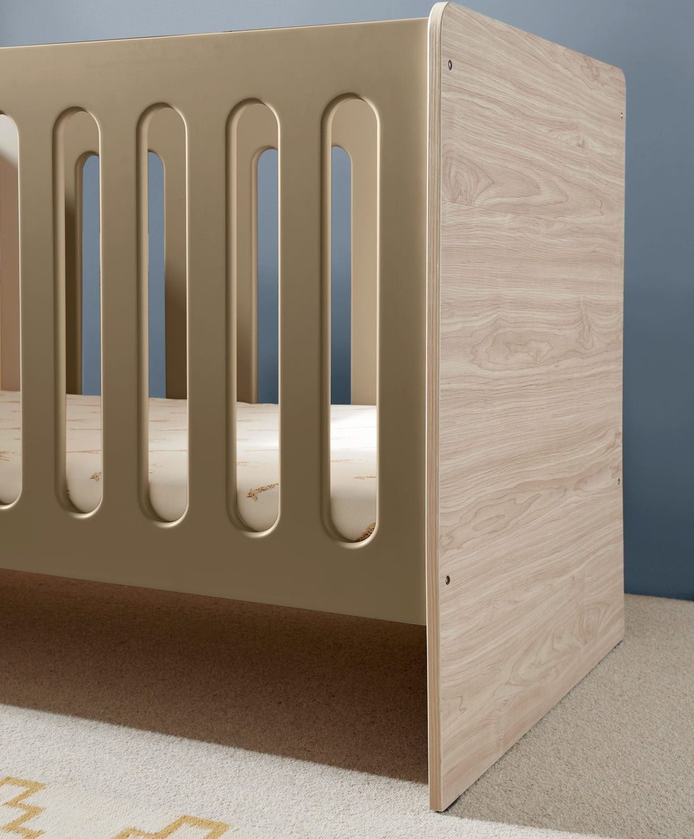Mamas &amp; Papas Cots Vyne Cot - Mocha/Oak