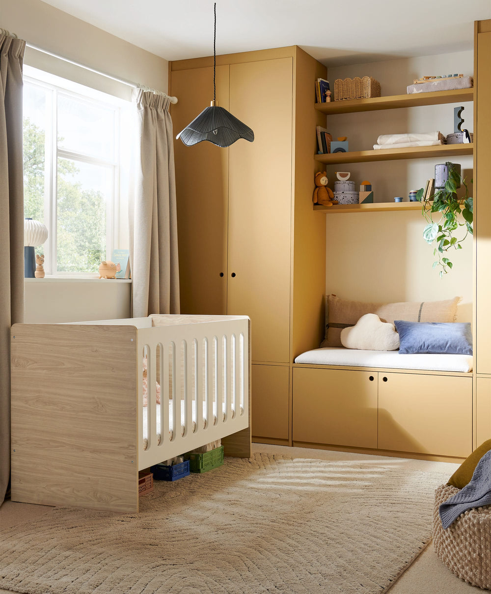 Mamas &amp; Papas Cots Vyne Cot - White/Oak