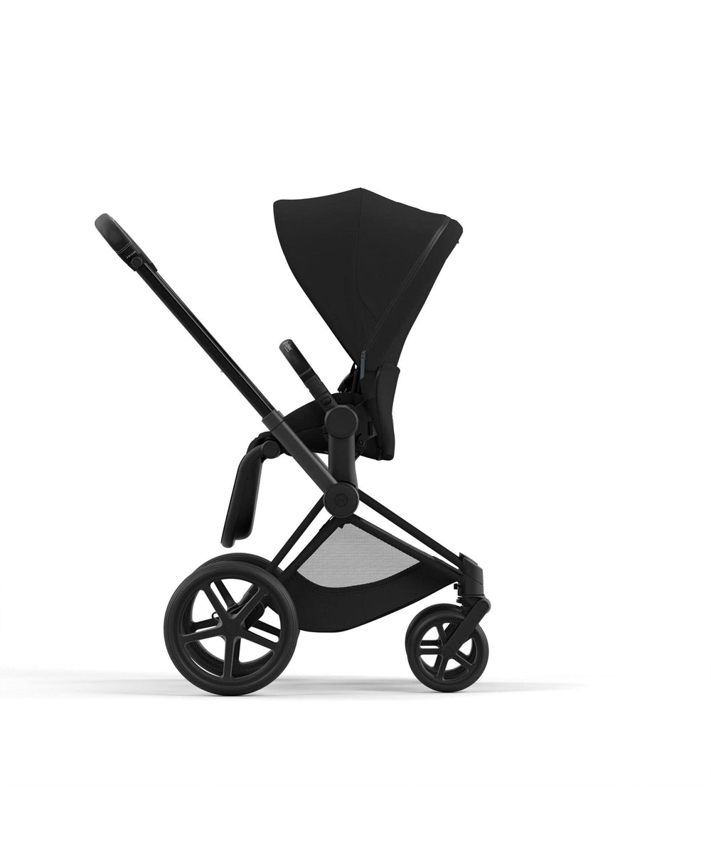 Mamas &amp; Papas Cybex Priam Pushchair Bundle With Cybex Cloud T i-Size Rotating Baby Car Seat &amp; Base (7 Pieces) - Black/Cosy Beige