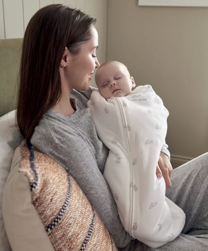 Mamas &amp; Papas Dreampod Sleep Bags &amp; Swaddling Bunny Dreampod Swaddle - Newborn 2.5 Tog