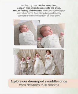 Mamas & Papas Dreampod Sleep Bags & Swaddling Dreampod Swaddle (1.0 Tog) - Pink