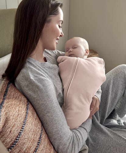 Mamas &amp; Papas Dreampod Sleep Bags &amp; Swaddling Pink Dreampod Swaddle -Newborn 2.5 Tog