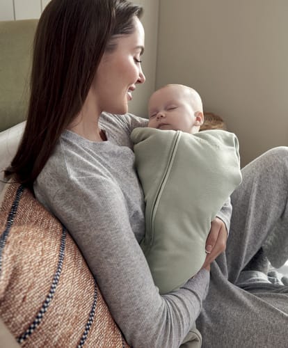 Mamas &amp; Papas Dreampod Sleep Bags &amp; Swaddling Sage Dreampod Swaddle - Newborn 2.5 Tog