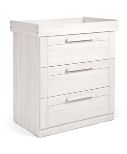 Mamas & Papas Dressers & Changers Atlas 3 Drawer Dresser & Changing Unit - Nimbus White