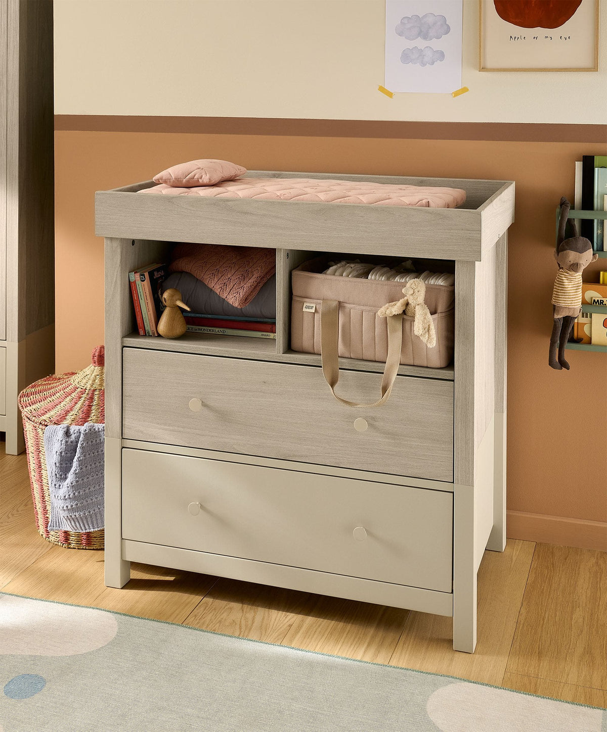 Mamas & Papas Dressers & Changers Litton Dresser Changer - Washed Oak