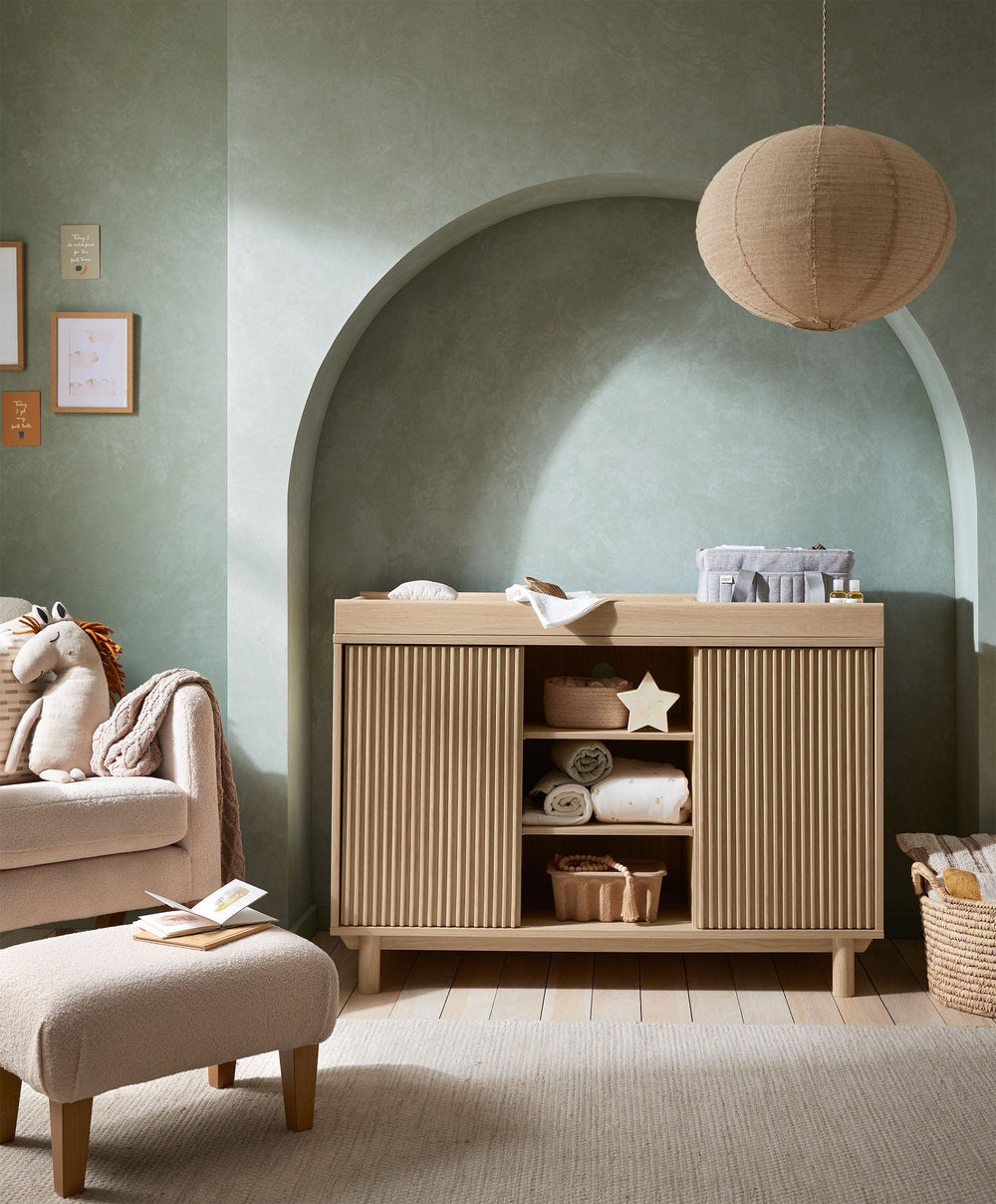 Mamas &amp; Papas Dressers &amp; Changers Oska Wide Dresser Changer - Natural Oak