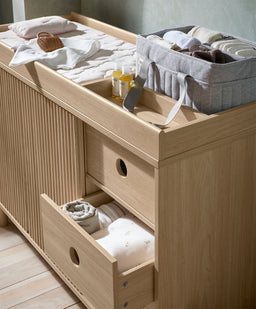 Mamas & Papas Dressers & Changers Oska Wide Dresser Changer - Natural Oak