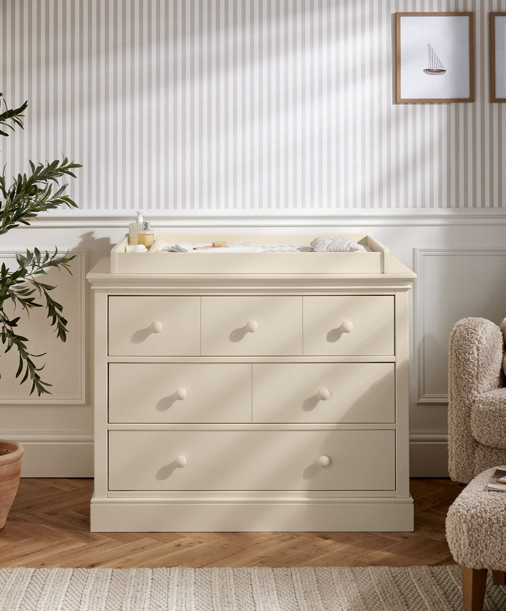 Mamas &amp; Papas Dressers &amp; Changers Oxford 3 Drawer Dresser &amp; Baby Changing Unit - Cashmere