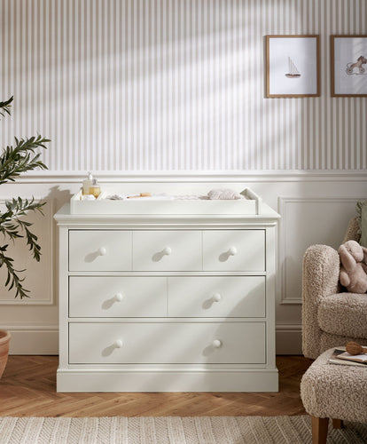 Mamas & Papas Dressers & Changers Oxford 3 Drawer Dresser & Baby Changing Unit - White