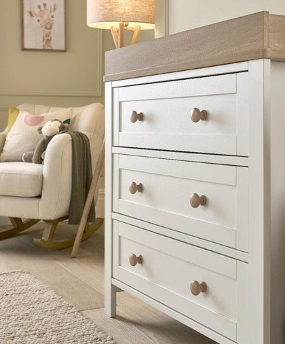 Mamas & Papas Dressers & Changers Wedmore Nursery Dresser Changer - White/Natural