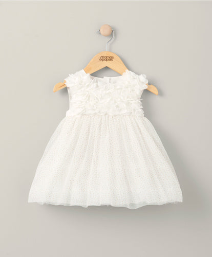 Mamas & Papas Dresses & Skirts 3D Flower Dress - White