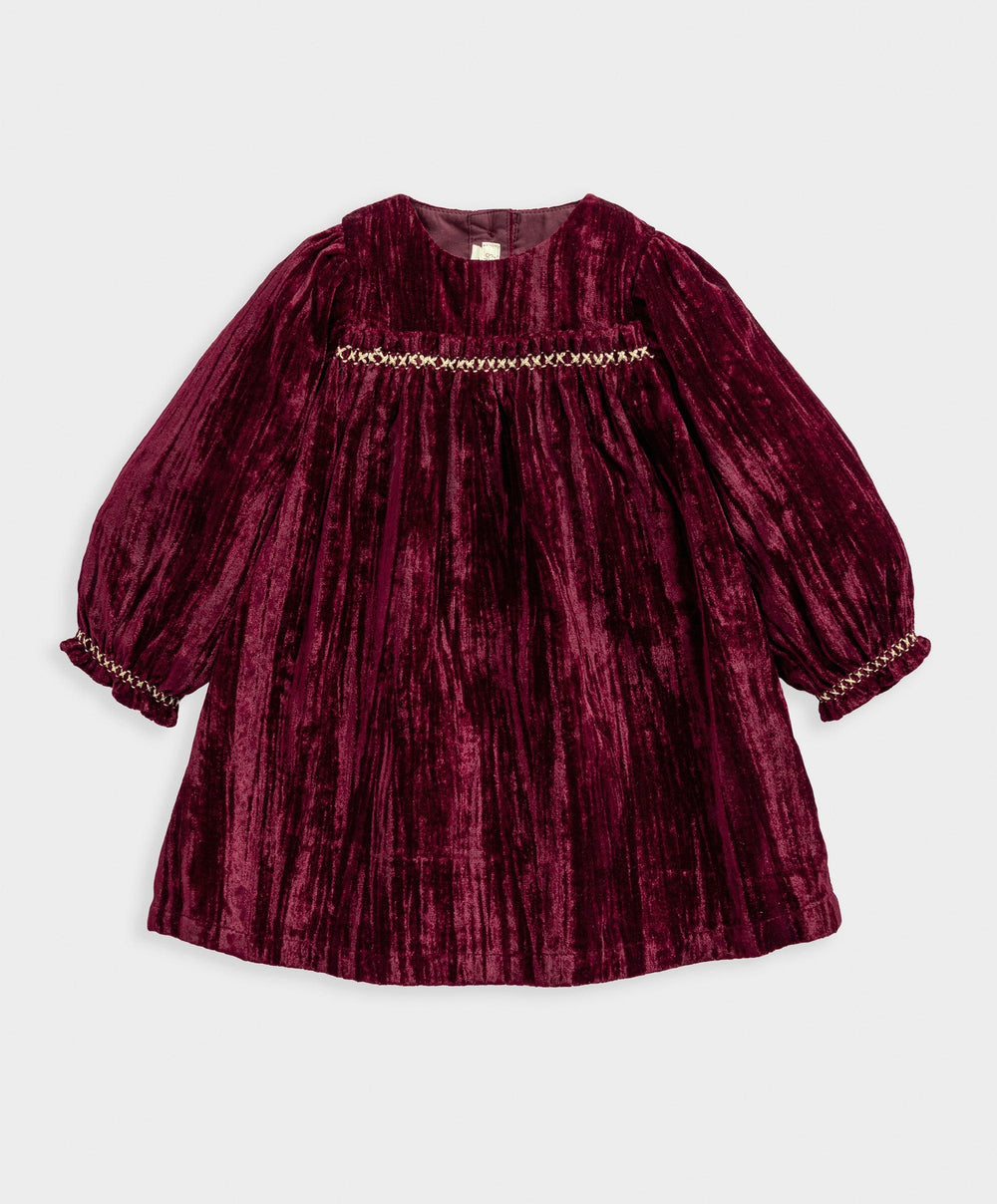 Mamas &amp; Papas Dresses &amp; Skirts Burgundy Velvet Dress