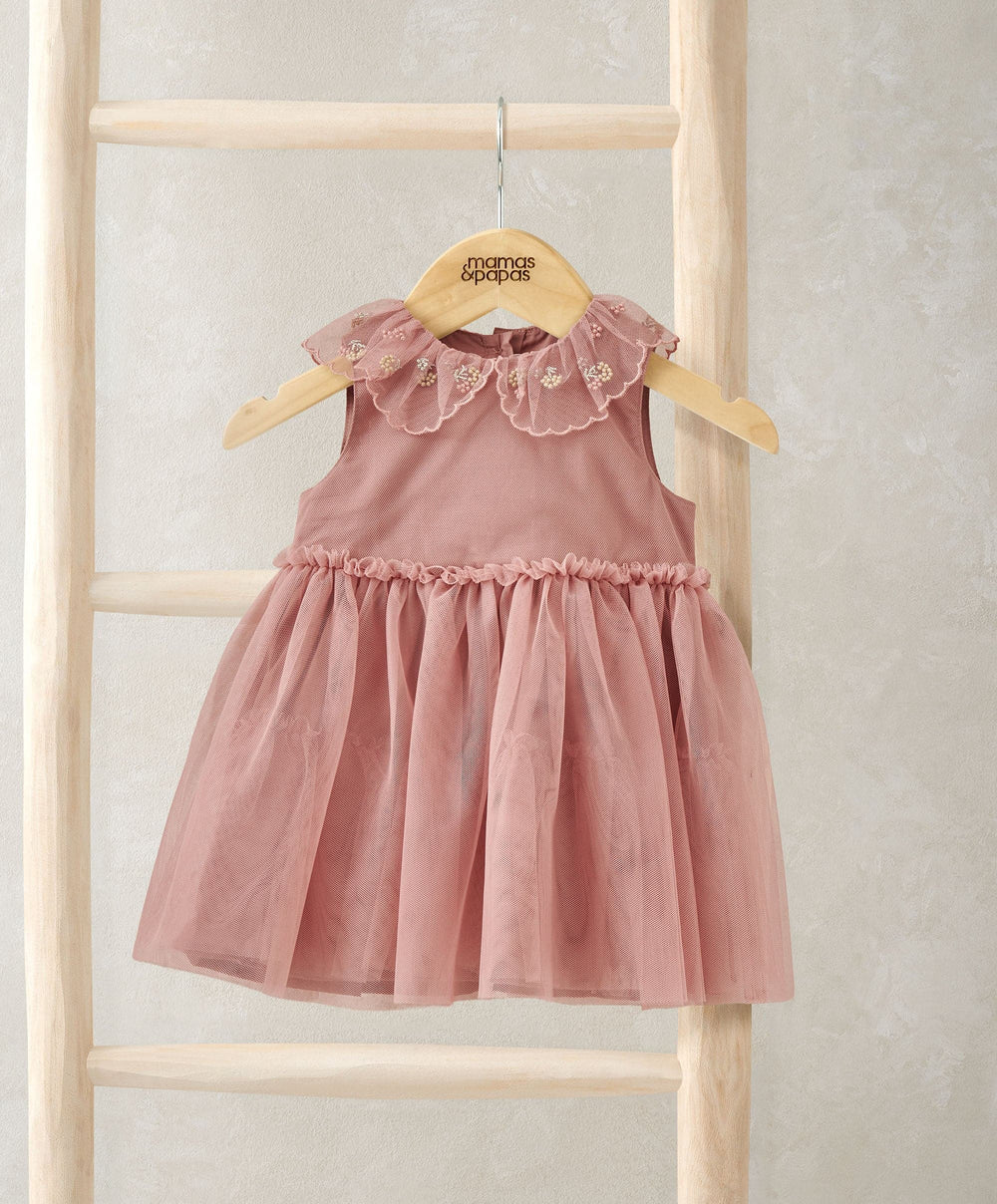 Mamas &amp; Papas Dresses &amp; Skirts Collar Mesh Dress